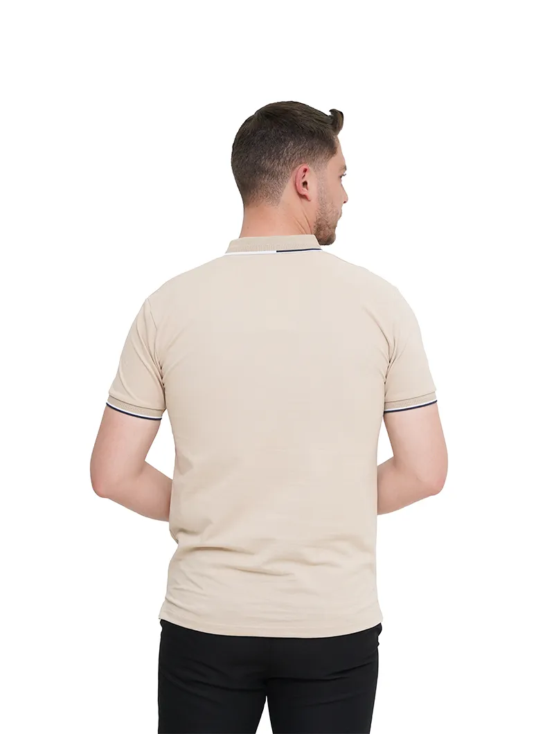 Polo en piqué de coton